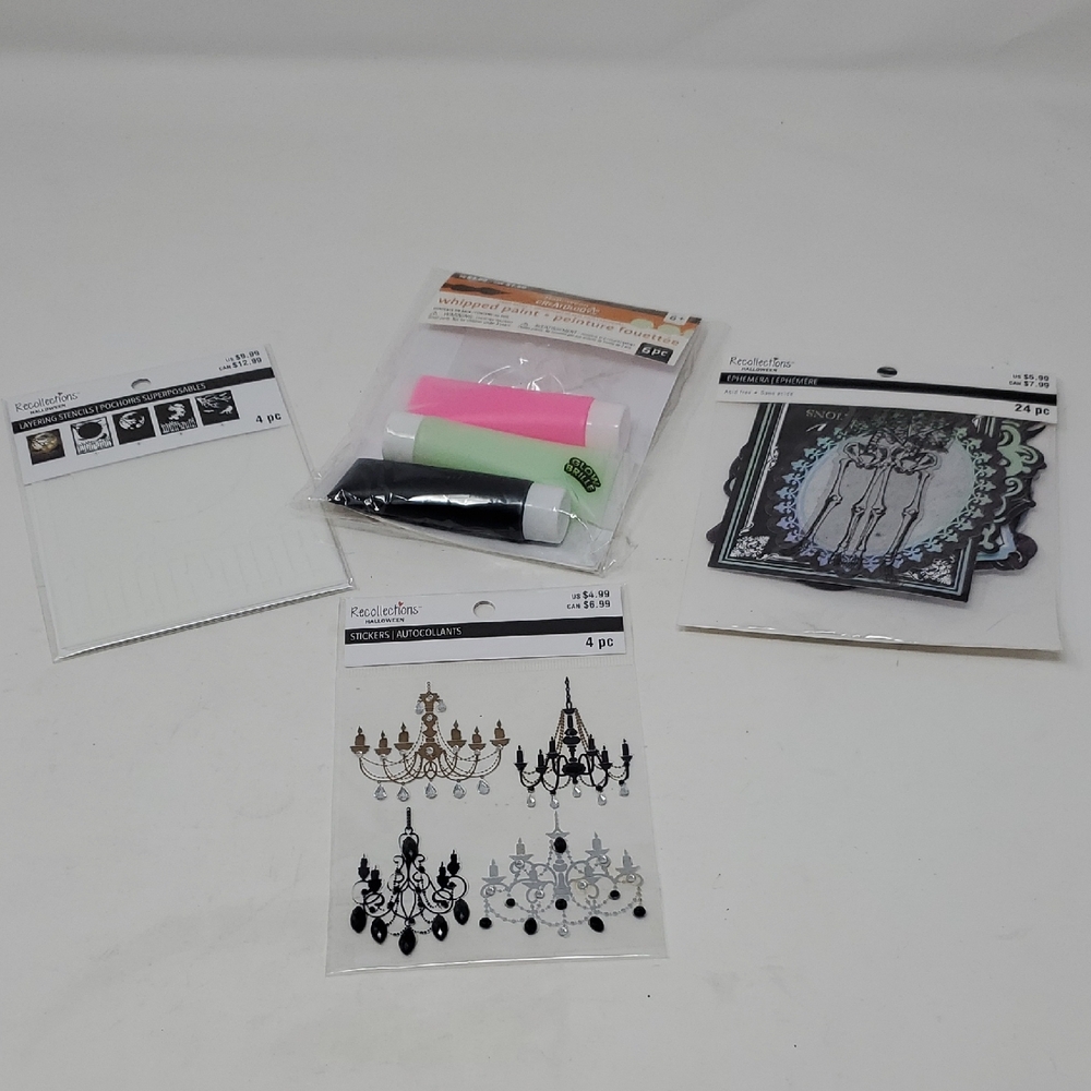 Recollections  Art Set - STENCILS, EPHEMERA,STICKERS PAINT